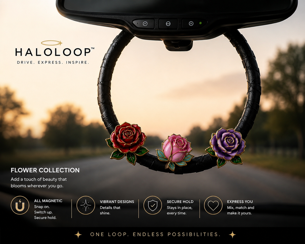Halo™ Flower Collection-3 Magnetic Charms