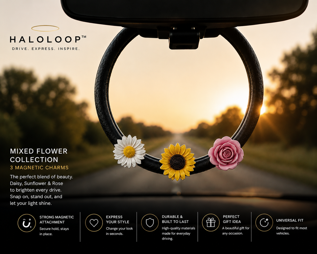 Halo™ Flower Collection-3 Magnetic Charms