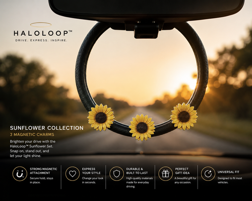Halo™ Flower Collection-3 Magnetic Charms